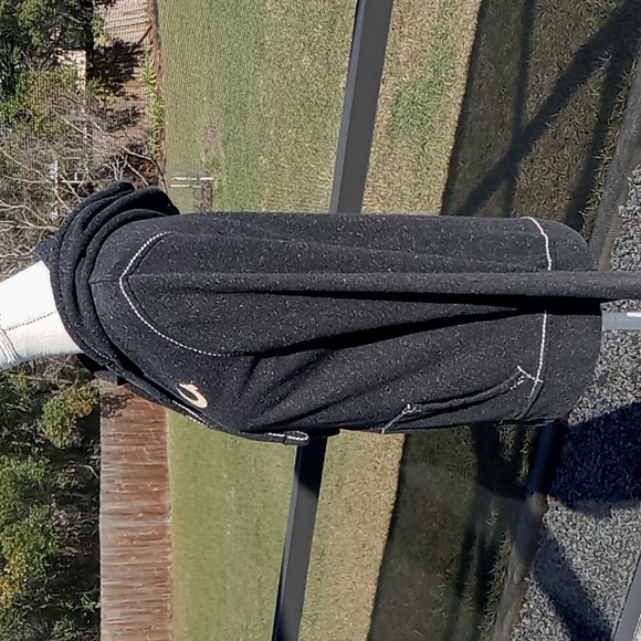 True Religion Women's Big T Zip Hoodie Heather Gray Size M - Picture 2 of 14